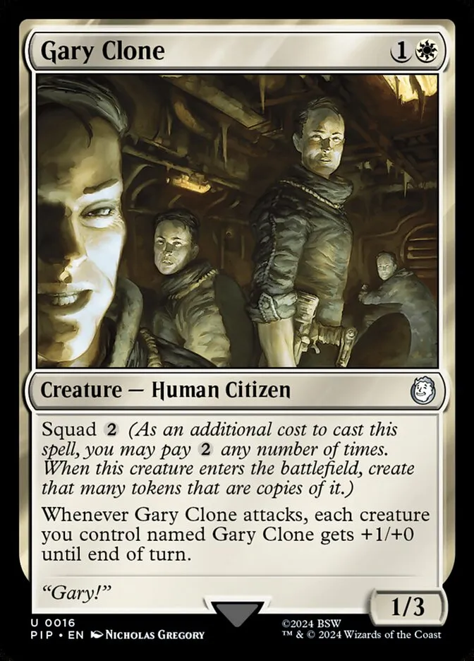 2024 Fallout Gary Clone uncommon #16 uncommon card image