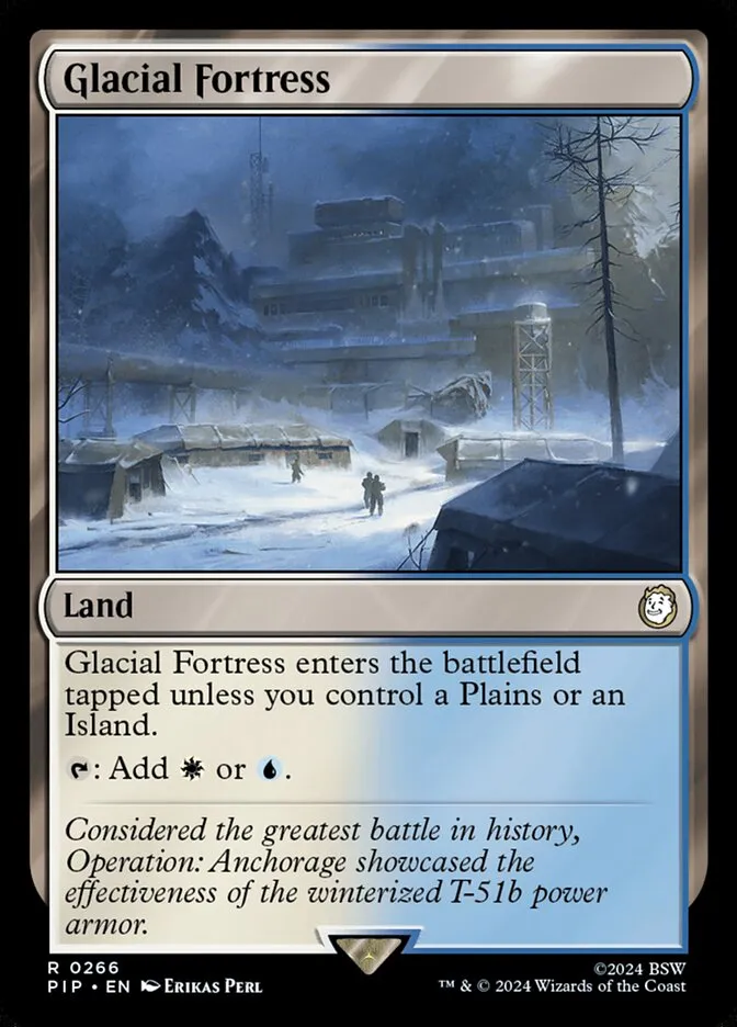 2024 Fallout Glacial Fortress #266 rare card image