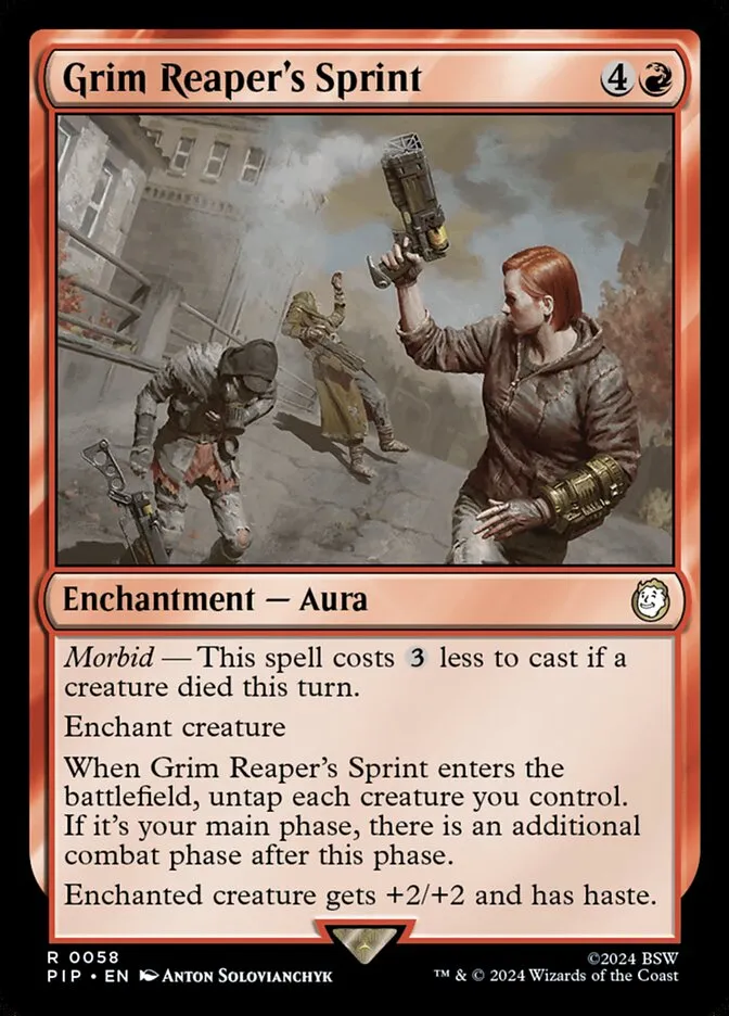 2024 Fallout Grim Reaper's Sprint [Foil] rare #58 rare card image