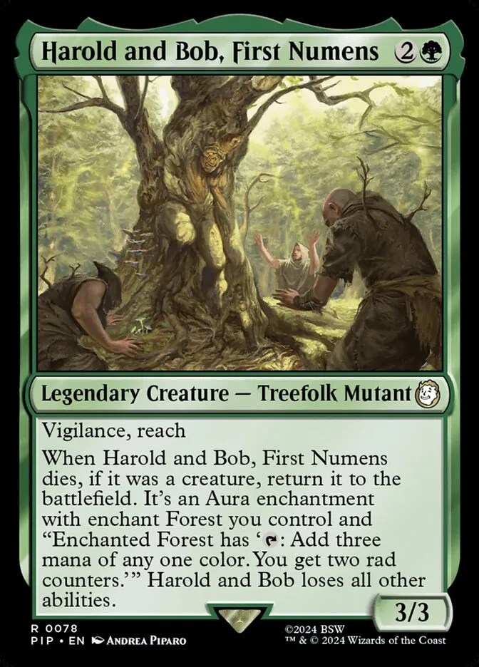2024 Fallout Harold and Bob, First Numens [Foil] rare #78 rare card image