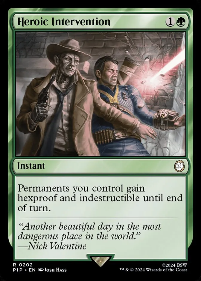 2024 Fallout Heroic Intervention rare #202 rare card image