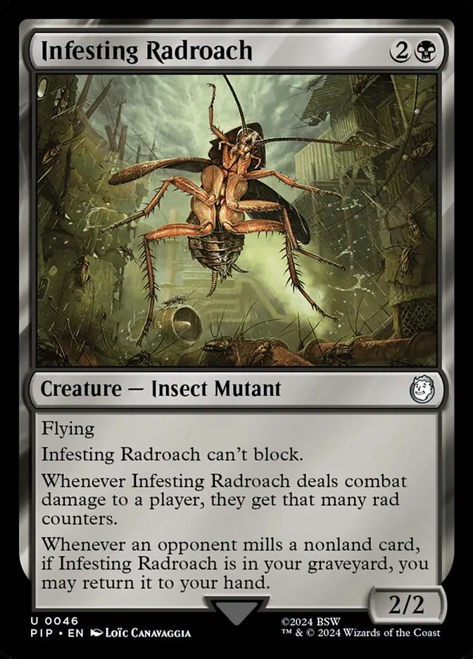 2024 Fallout Infesting Radroach uncommon #46 uncommon card image