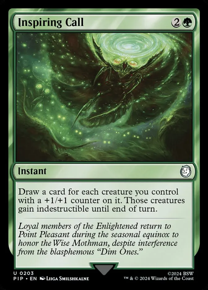 2024 Fallout Inspiring Call uncommon #203 uncommon card image