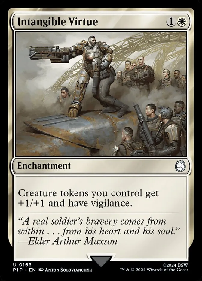 2024 Fallout Intangible Virtue uncommon #163 uncommon card image
