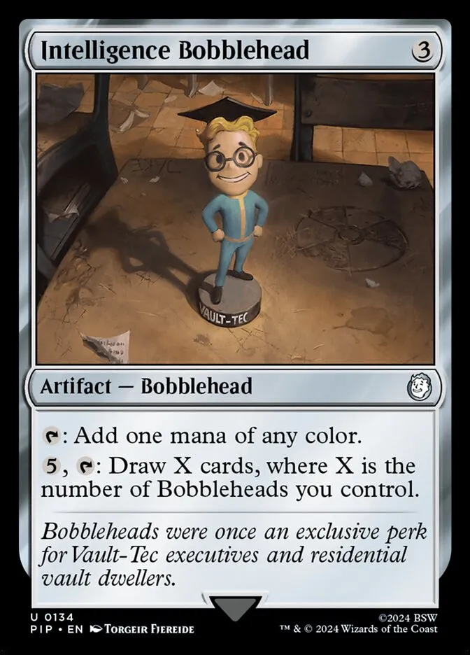 2024 Fallout Intelligence Bobblehead uncommon #134 uncommon card image