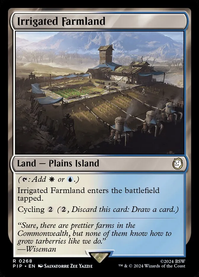 2024 Fallout Irrigated Farmland #268 rare card image