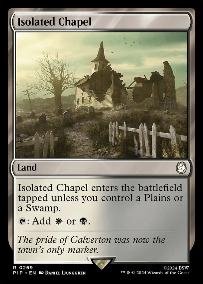 2024 Fallout Isolated Chapel rare #269 rare card image