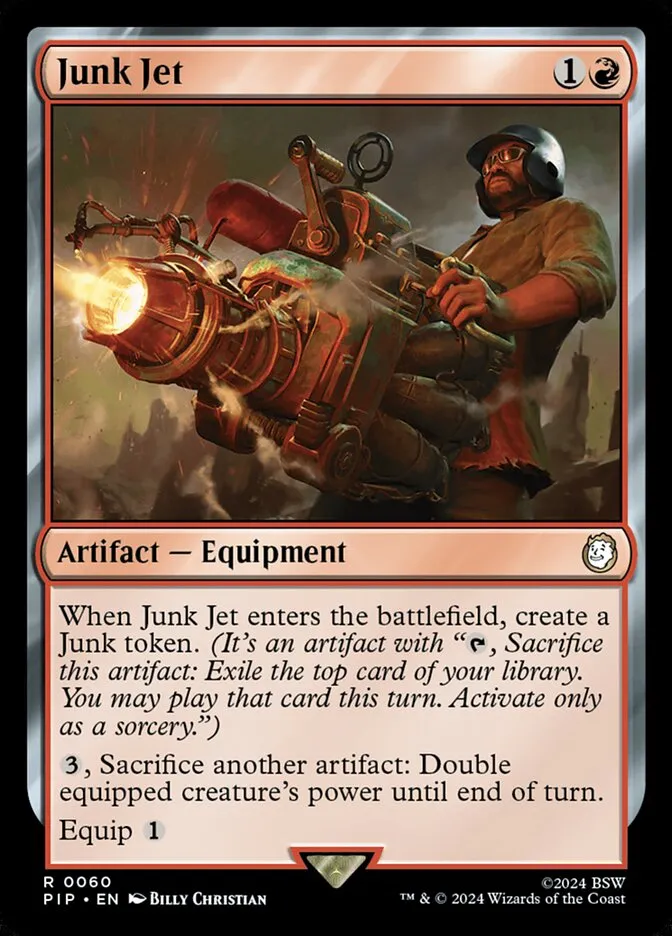 2024 Fallout Junk Jet [Foil] rare #60 rare card image