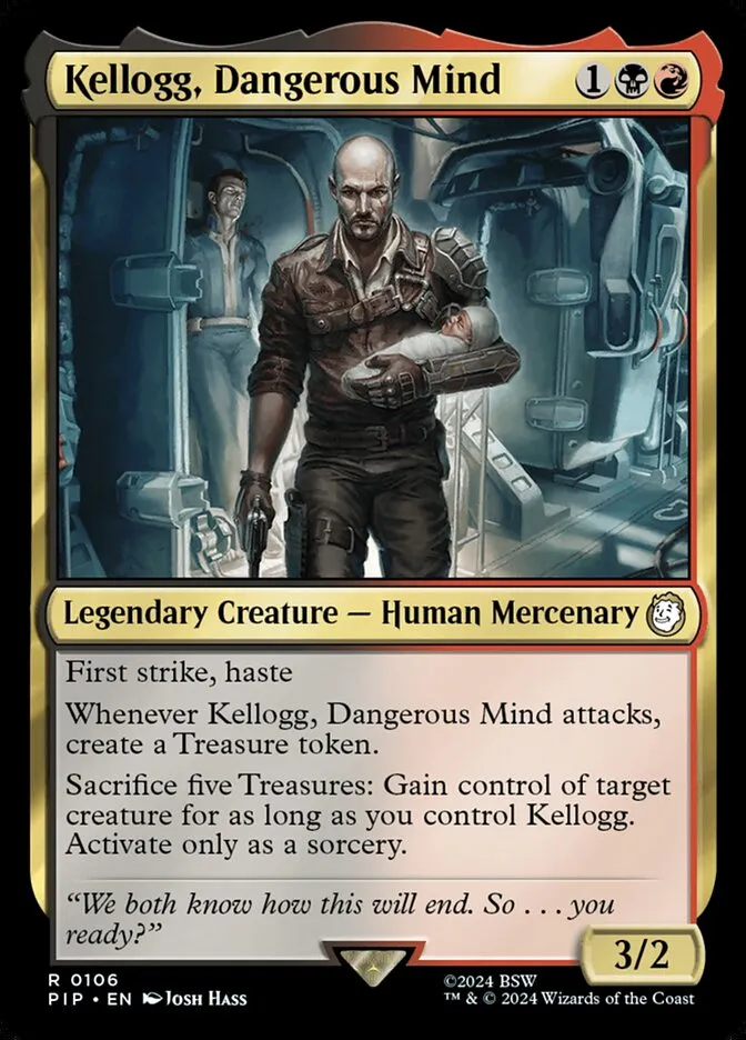 2024 Fallout Kellogg, Dangerous Mind rare #106 rare card image