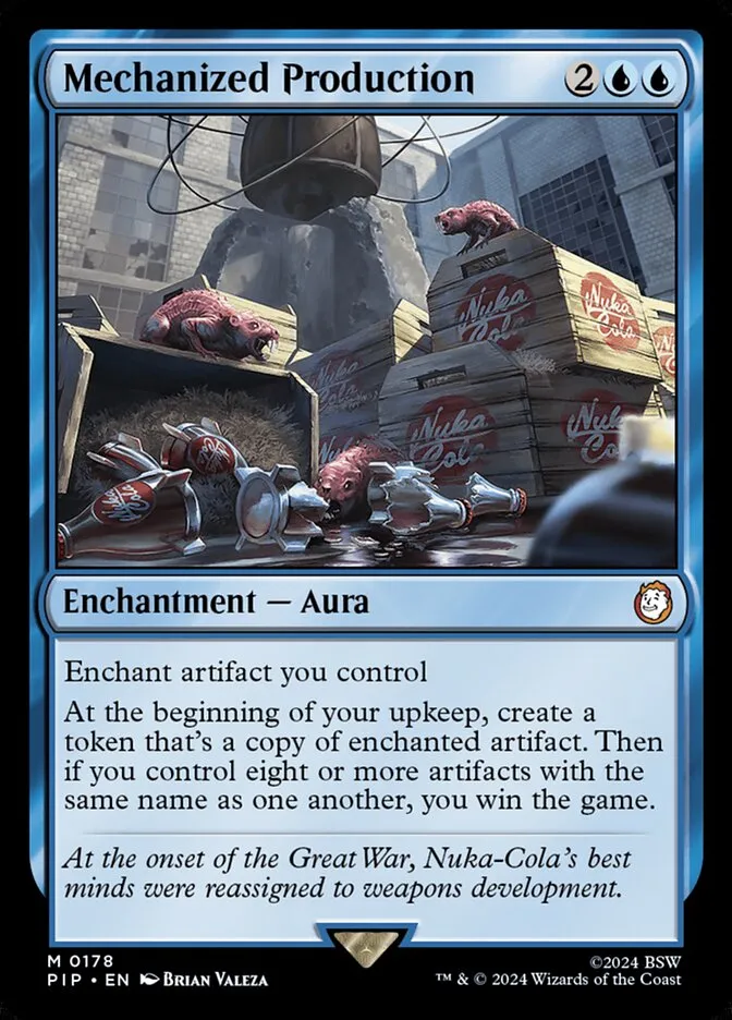 2024 Fallout Mechanized Production mythic #178 mythic card image
