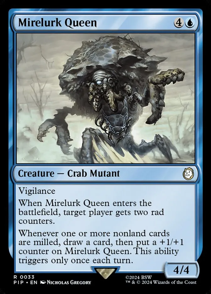 2024 Fallout Mirelurk Queen [Foil] rare #33 rare card image