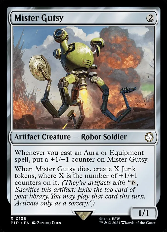 2024 Fallout Mister Gutsy rare #136 rare card image