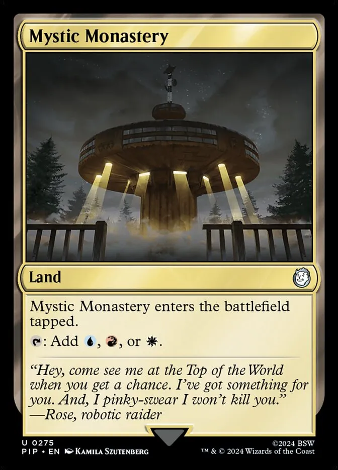 2024 Fallout Mystic Monastery #275 uncommon card image