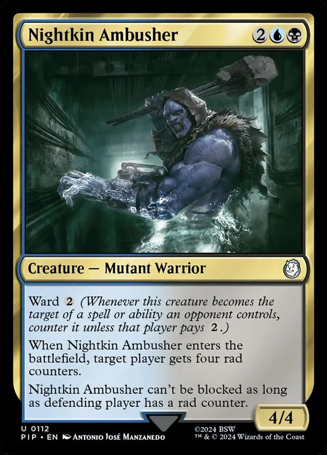 2024 Fallout Nightkin Ambusher uncommon #112 uncommon card image