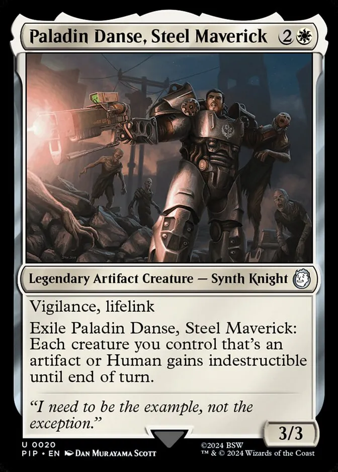 2024 Fallout Paladin Danse, Steel Maverick [Foil] uncommon #20 uncommon card image