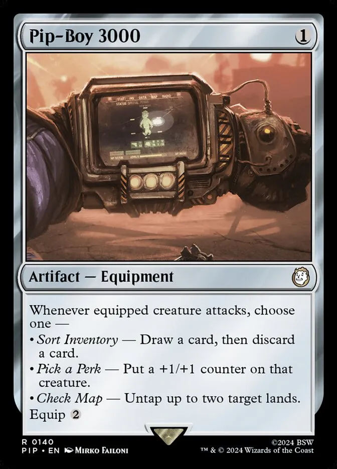2024 Fallout Pip-Boy 3000 rare #140 rare card image