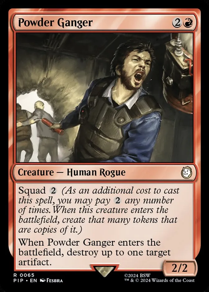 2024 Fallout Powder Ganger [Foil] rare #65 rare card image