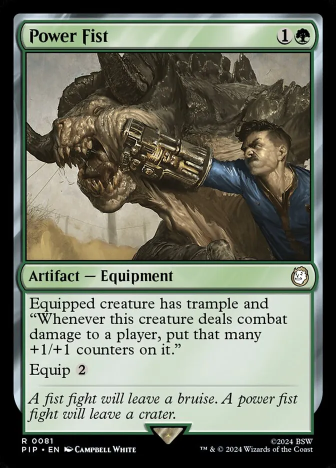 2024 Fallout Power Fist [Foil] rare #81 rare card image