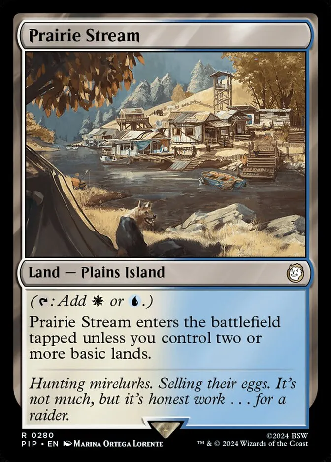 2024 Fallout Prairie Stream rare #280 rare card image