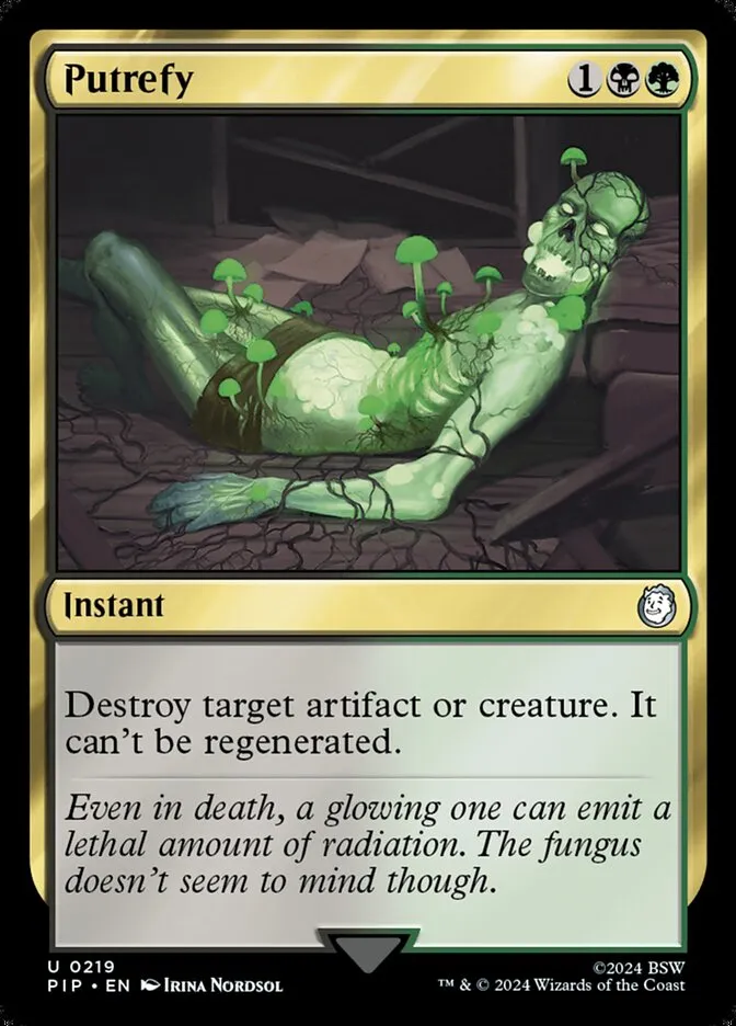2024 Fallout Putrefy [Foil] uncommon #219 uncommon card image