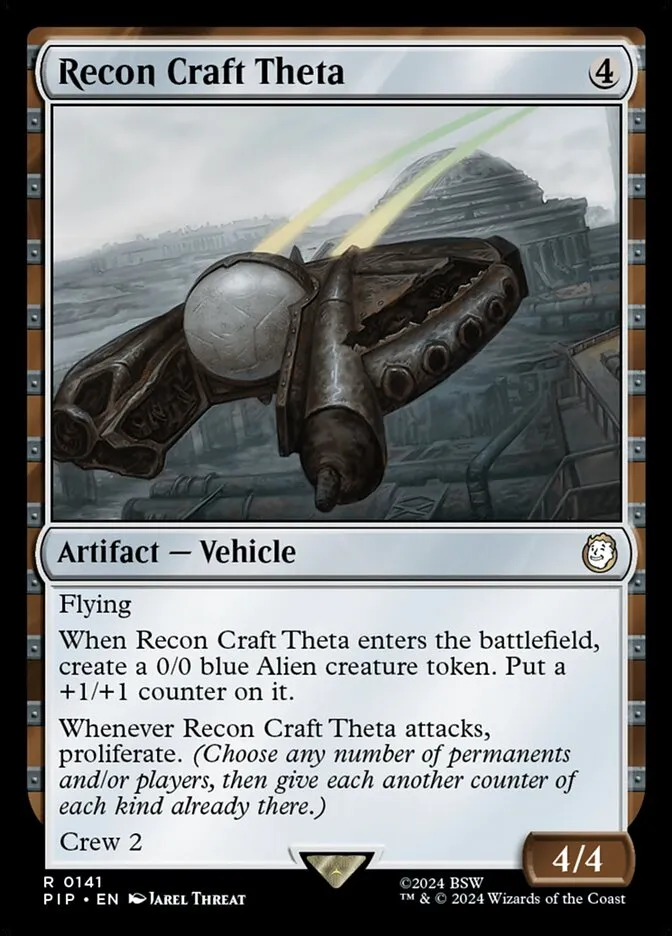 2024 Fallout Recon Craft Theta rare #141 rare card image