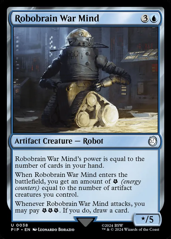 2024 Fallout Robobrain War Mind [Foil] uncommon #38 uncommon card image