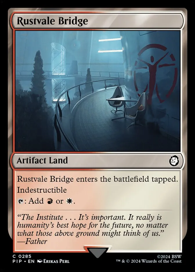 2024 Fallout Rustvale Bridge common #285 common card image