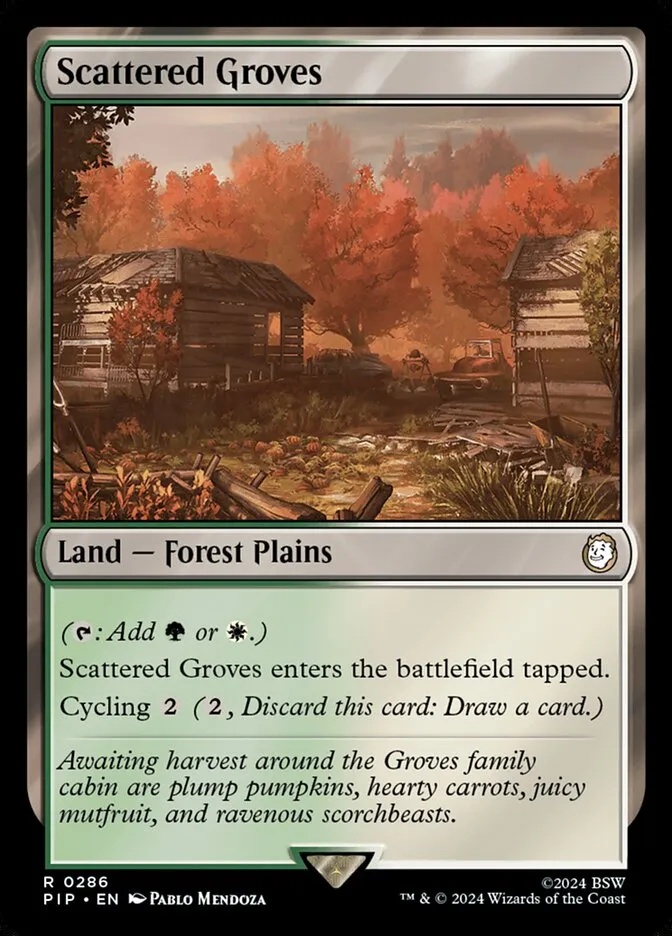 2024 Fallout Scattered Groves #286 rare card image