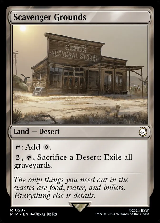 2024 Fallout Scavenger Grounds #287 rare card image