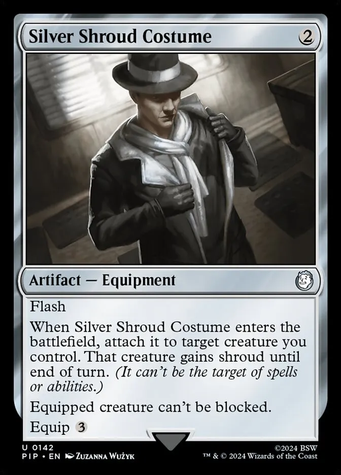 2024 Fallout Silver Shroud Costume uncommon #142 uncommon card image