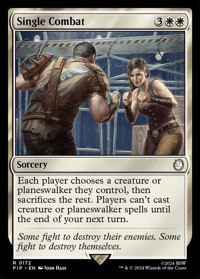 2024 Fallout Single Combat rare #172 rare card image
