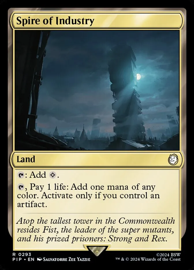 2024 Fallout Spire of Industry #293 rare card image