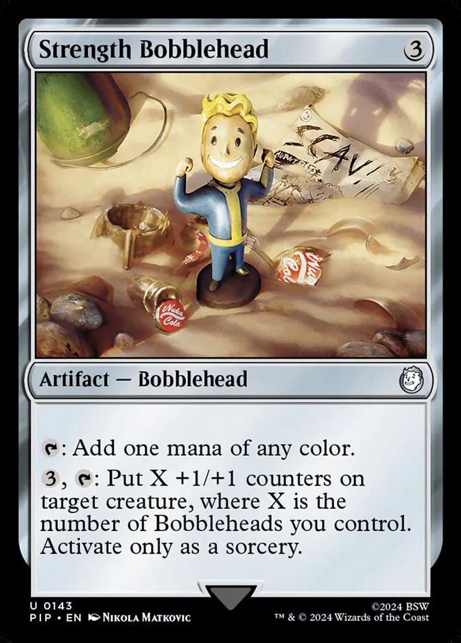 2024 Fallout Strength Bobblehead uncommon #143 uncommon card image