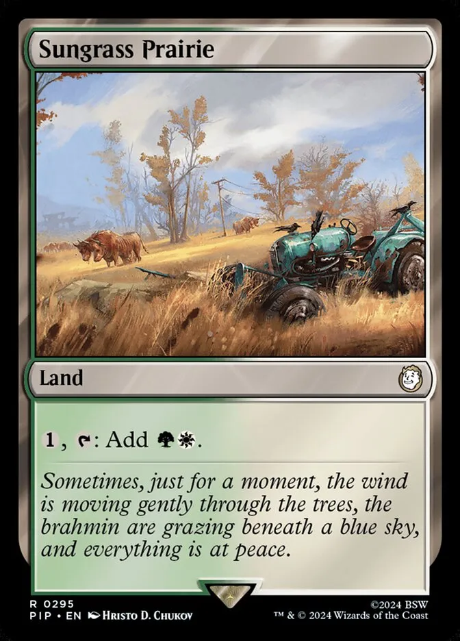 2024 Fallout Sungrass Prairie #295 rare card image