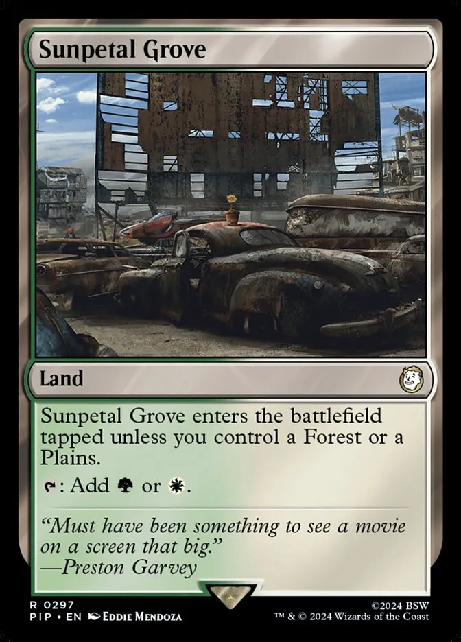 2024 Fallout Sunpetal Grove #297 rare card image