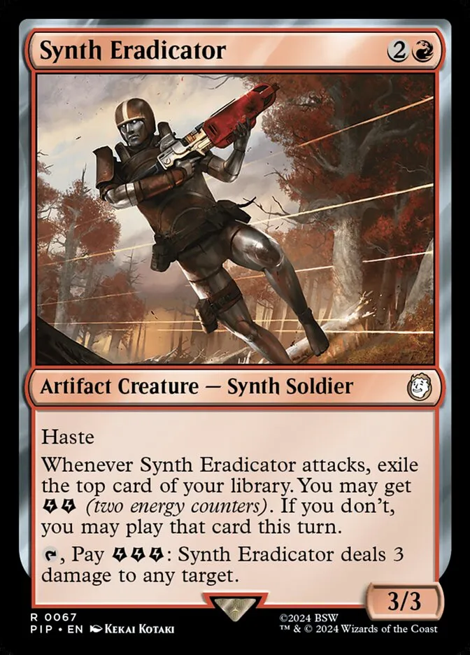 2024 Fallout Synth Eradicator rare #67 rare card image