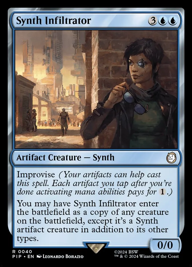 2024 Fallout Synth Infiltrator [Foil] rare #40 rare card image