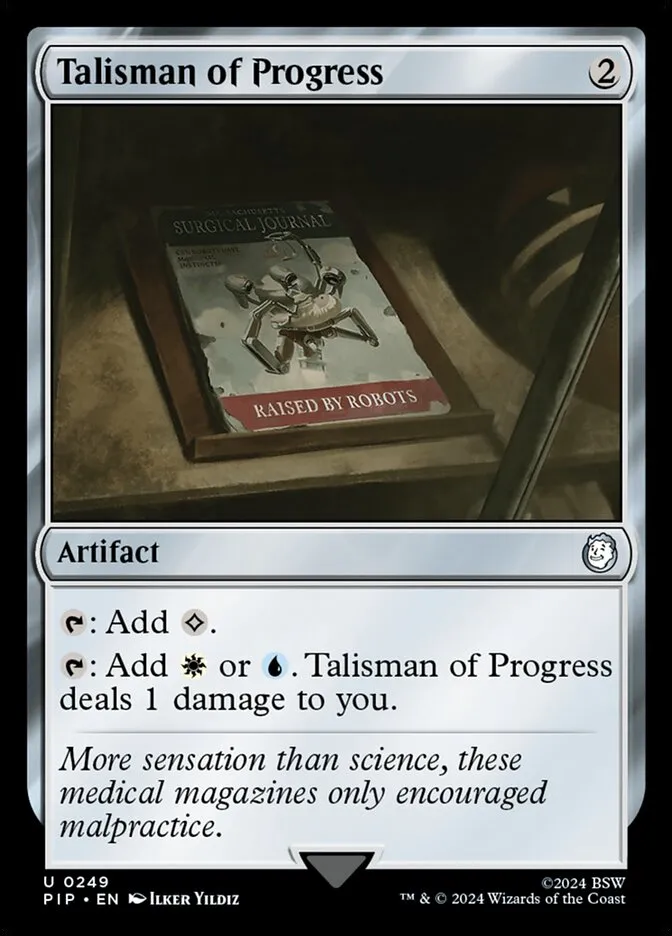 2024 Fallout Talisman of Progress #249 uncommon card image