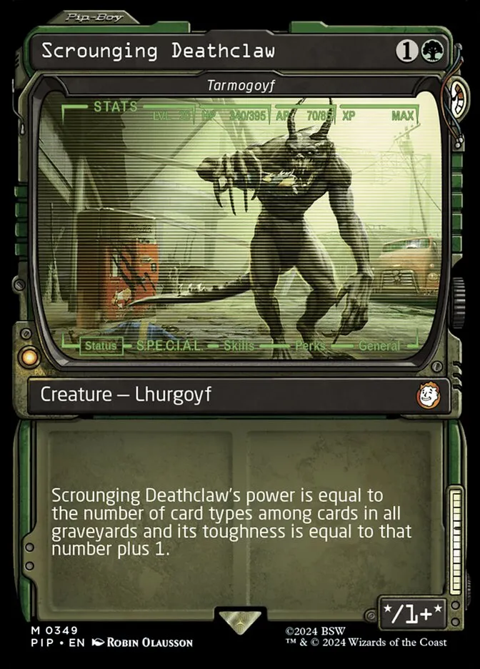 2024 Fallout Tarmogoyf mythic #349 mythic card image