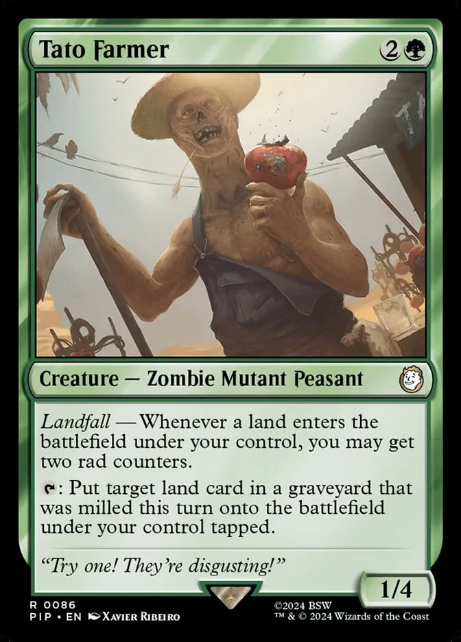 2024 Fallout Tato Farmer [Foil] rare #86 rare card image