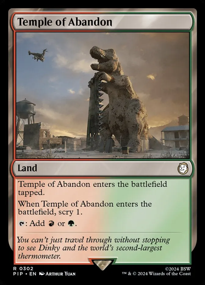 2024 Fallout Temple of Abandon #302 rare card image