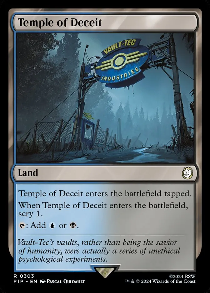 2024 Fallout Temple of Deceit #303 rare card image