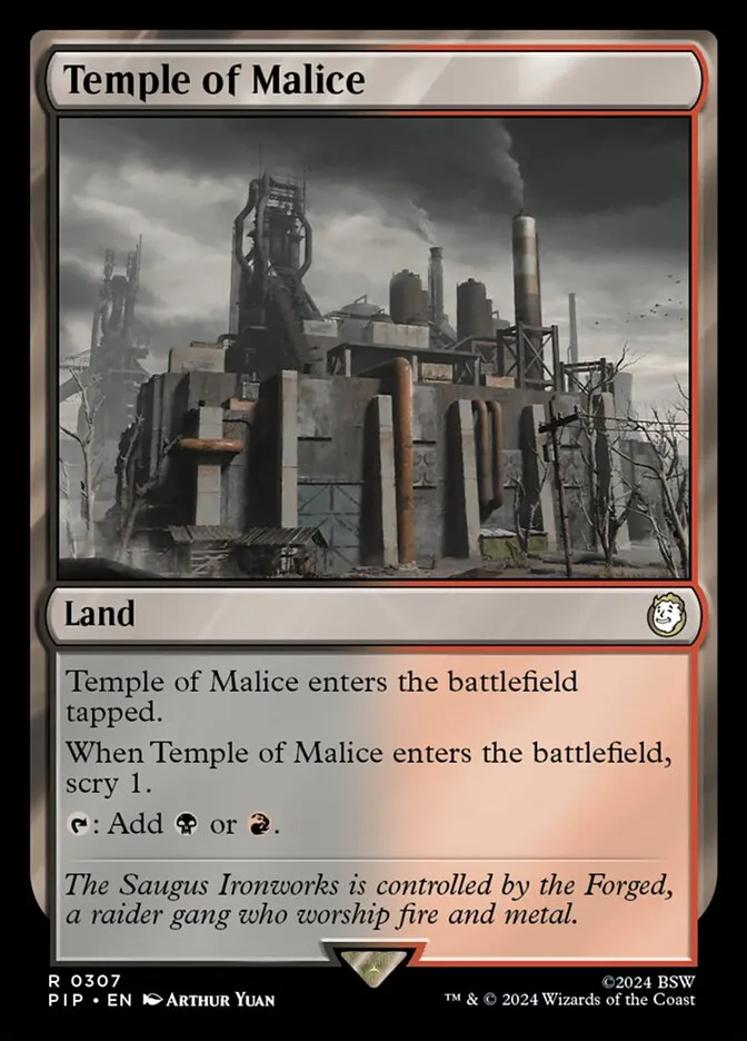 2024 Fallout Temple of Malice #307 rare card image