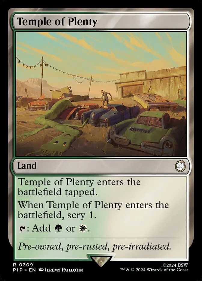 2024 Fallout Temple of Plenty #309 rare card image