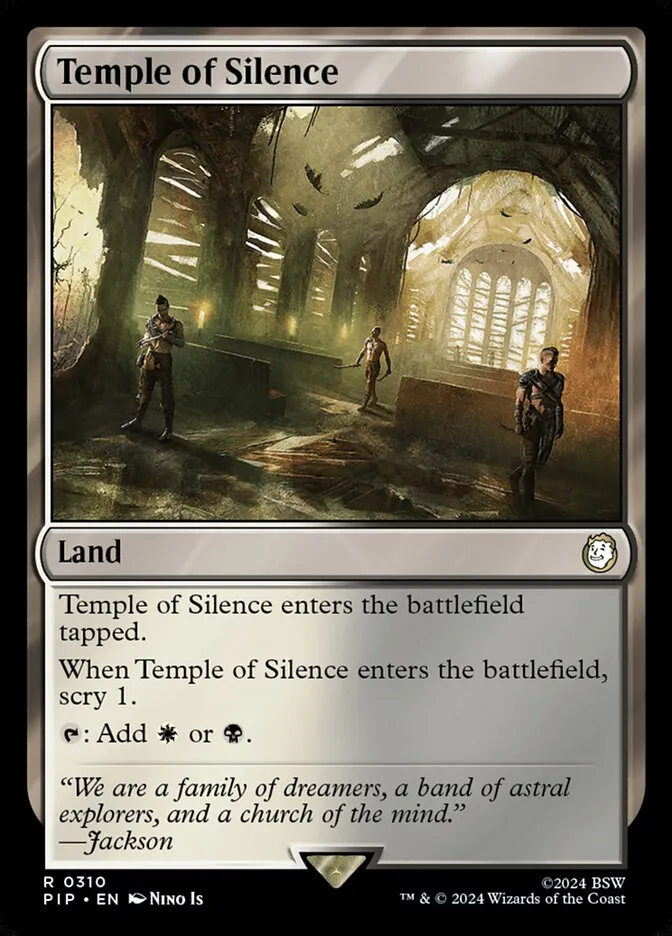 2024 Fallout Temple of Silence #310 rare card image