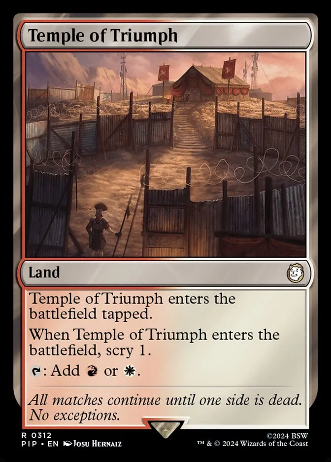 2024 Fallout Temple of Triumph #312 rare card image