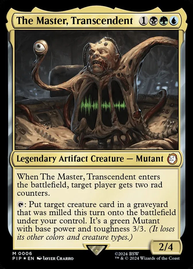 2024 Fallout The Master, Transcendent mythic #6 mythic card image