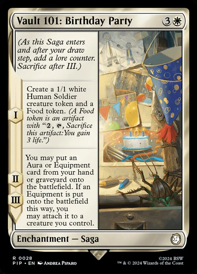 2024 Fallout Vault 101: Birthday Party [Foil] rare #28 rare card image