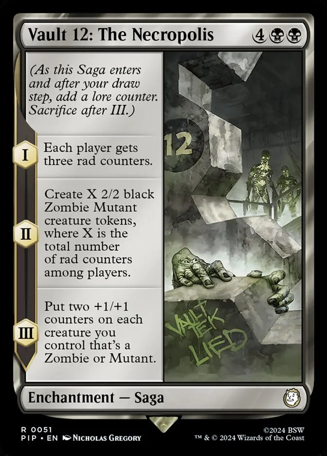 2024 Fallout Vault 12: The Necropolis [Foil] rare #51 rare card image