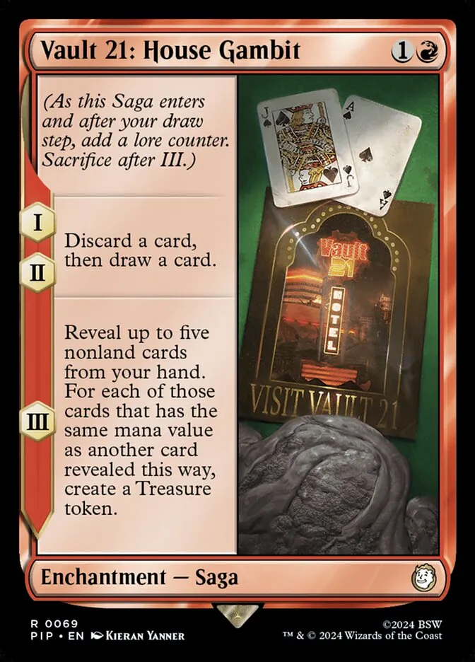 2024 Fallout Vault 21: House Gambit [Foil] rare #69 rare card image